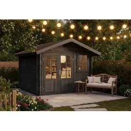 Alpholz Gartenhaus Palermo 3,31 x 3,31 m Grau
