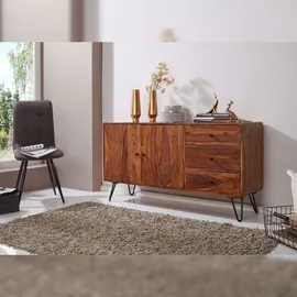 Wohnling Sideboard, WL5.629 sheesham 145,0 x 40,0 x 75,0 cm, 1 St.