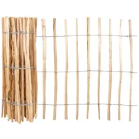 Voss.garden 5m VOSS.garden Staketenzaun, Lattenabstand 7-8cm, Gartenzaun aus Haselnuss, 100cm