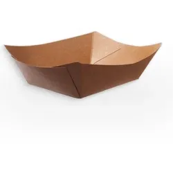 Blanc HYGIENIC Snack-Schale Fingerfood klein 1000Stk, 400ml, 170x125x45mm, to go, take away, kompostierbare Kartonschiffchen