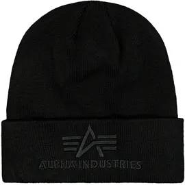 Alpha Industries 3D Beanie Schwarz