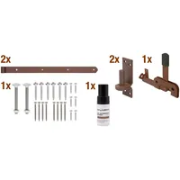 GAH Alberts Alberts Torbeschlag DURAVIS® Beschlagssortiment, für Einzeltore, duplexbeschichtet