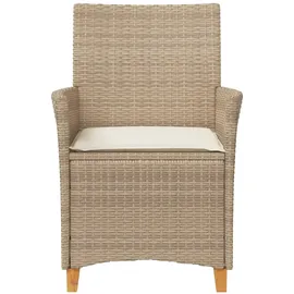 vidaXL Gartenstuhl 55,2 x 64,8 x 30,5 cm beige 2 St.