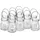 Relaxdays Windlicht 12er Set Glas Transparent