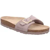 ROHDE Pantolette, Keilabsatz, Sommerschuh, Schlappen mit vorgeformtem Softfußbett, Gr. 42, hellbeige, , 33452145-42