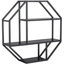 AC Design Wandregal 77 x 77 x 20 cm Schwarz