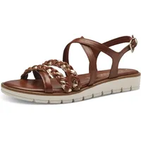 Marco Tozzi Damen Sandalen mit Keilabsatz mit Verstellbarem Riemen