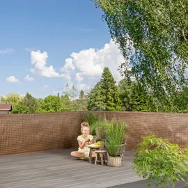 WINDHAGER Sichtschutzzaunmatten Raffia 1,5 x 3 m braun