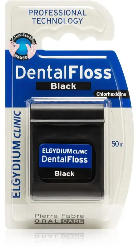 Elgydium Clinic DentalFloss Zahnseide Black