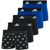 adidas Active Flex Cotton Boxershorts Schwarz/Weiß/Blau S 5er Pack
