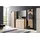 VOLEO Garderobenpaneel Voleo 58 x 184 x 31,6 cm Schwarz Eiche
