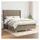 vidaXL Boxspringbett 140 x 200 cm Taupe