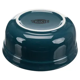 Trixie Futternapf-Set, 2 x 0,25 l/13 cm, Petrolblau/grau, Hund