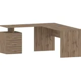 INOSIGN Eckschreibtisch »New Selina«, Schreibtisch, Schubkästen, mit oder ohne Monitoraufsatz, B 180/160 cm