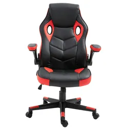 CLP Gaming Bürostuhl Omis Kunstleder schwarz/rot