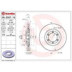 Bremsscheibe BREMBO 09.E537.10