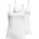 Damen Unterhemd Top Jersey einfarbig Weiß XS 36/38