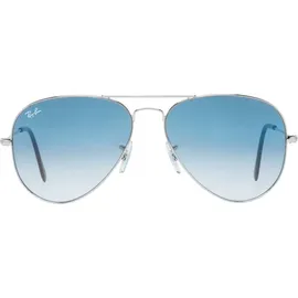 Ray-Ban Aviator Large Metal RB3025 003/3F 58-14 polished silver/light blue