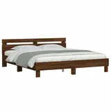 vidaXL Bettgestell 180 x 200 cm Braun