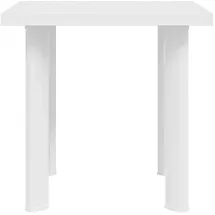 vidaXL Gartentisch 80 x 75 x 72 cm Weiß