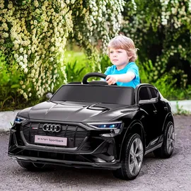Homcom Kinder-Elektroauto Audi E-tron schwarz (MP3/USB/TF)