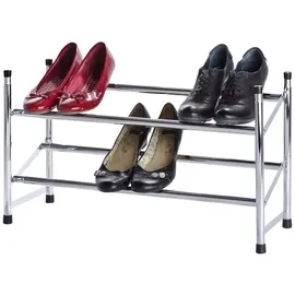 Wenko Schuhregal 30 x 68 x 24 cm ausziehbar / silber
