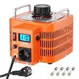 Vevor 3000VA automatischer Stelltransformator mit variabler Spannung, 10 Ampere, 230 V Eingang, 0-300 V Ausgang, Wechselspannungsregler, mit LCD-Display, 4 zusätzlichen Sicherungen