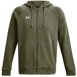 Under Armour Rival Fleece Kapuzenjacke Herren Marine OD Green/Weiß XL