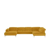 Lounge Collection Wohnlandschaft Mikrofaser 3-Sitzer Gelb