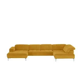 Lounge Collection Wohnlandschaft Mikrofaser 3-Sitzer Gelb