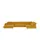 Lounge Collection Wohnlandschaft Mikrofaser 3-Sitzer Gelb