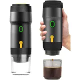 ej.life – Tragbare Kaffeemaschine 3 in 1 20Bar kabellose Heizung, vollautomatische Kapselmaschine für Outdoor-Reisen Home Office