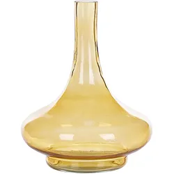 Dekovase PANEER Glas 30 cm Gelb