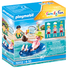 Playmobil Family Fun Badegast mit Schwimmreifen 70112