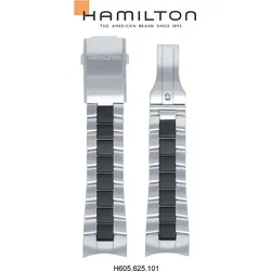 Hamilton - Khaki Action Auto Band-set Edelstahl H695.625.101 - silber
