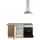 kochstation Winkelküche KS-Samos L-Form 290 cm lila