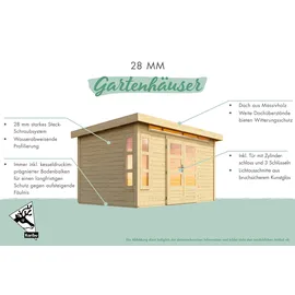 Woodfeeling Talkau 4 2,40 x 2,40 m natur