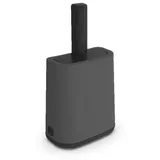 Rotho BIALA Schaufel mit Halter und XL Beutel, Kunststoff (PP recycelt), anthrazit/schwarz, (16.2 x 9.1 x 29.0 cm)