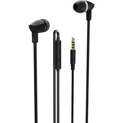 HAMA Kopfhörer"Joy", In-Ear, Mikrofon, Flachbandkabel, Schwarz