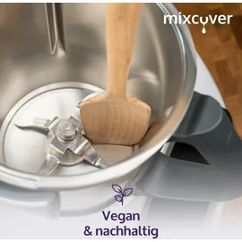 Mixcover nachhaltiger Holz-Spatel für Thermomix TM7 TM6,TM5,TM31 Drehkellenspatel Teigschaber