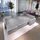 masseno Ecksofa LORIVO mit Schlaffunktion U-Form, Sofa mit Bettkasten, Wohnzimmersofa, Couch, Soffa, Bettsofa, Couchgarnitur- Grau, PAROS 06 - Grau