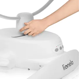 lionelo - Babywippe mit Melodie IRIS 4xAA Sandbeige - Weiß/Beige