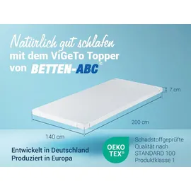 Betten-ABC ViGeTo Kombitopper Gelschaum 140 x 200 cm