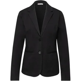 STREET ONE Basic Blazer aus Jersey - schwarz,