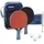 Relaxdays Tischtennisschläger Tischtennis Set mit Netz blau|rot|schwarz