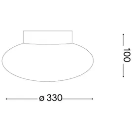 Ideal Lux Smarties PL1 D33, Plafoniera