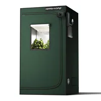 MARS HYDRO 3.3x3.3 Grow Tent Pro, 39"x39"x71" 2000D Thickened Polyester Canvas & High Reflective Mylar, Larger Observation Window, Controller & Socket Hanger,for TS1000/FC3000 Indoor Plant Growing