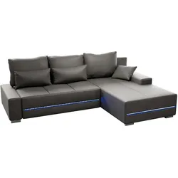 Sofa Davos mit LED - Hellgrau