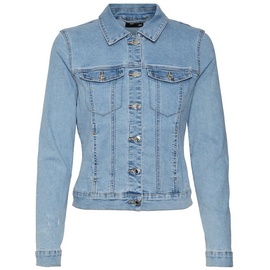 Vero Moda Cropped Jeansjacke mit Umlegekragen Modell 'LUNA', Hellblau, XS