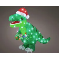 Kaemingk Lumineo LED Dinosaurier mit Timer 61 x 47 cm kaltweiß grün